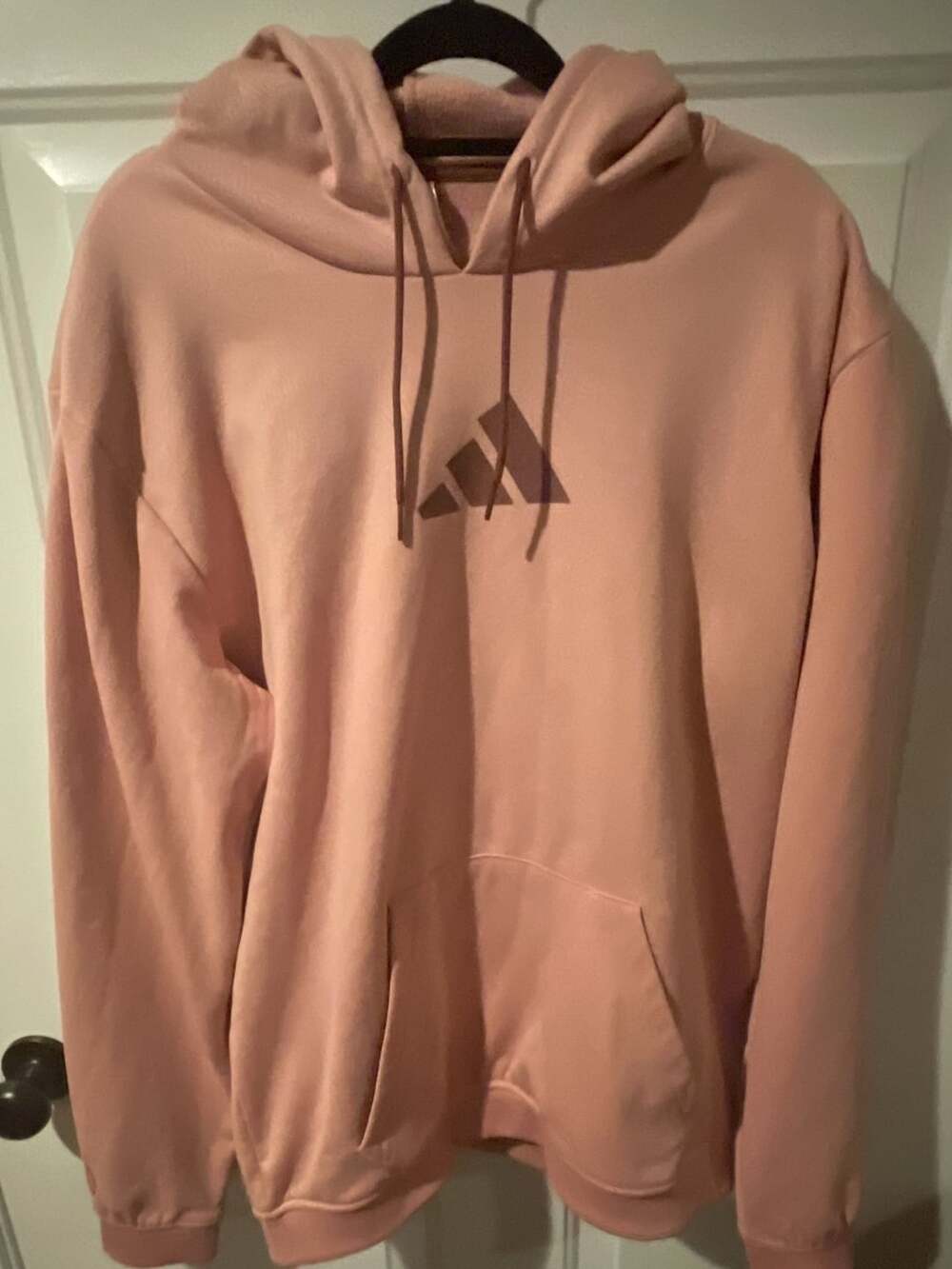 Adidas Future Icons Hoodie Size M Pink Fleece Pullover
